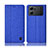 Custodia Portafoglio In stoffa con Supporto H14P per Oppo K10 5G Blu