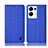 Custodia Portafoglio In stoffa con Supporto H14P per Oppo Reno9 Pro+ Plus 5G Blu