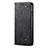 Custodia Portafoglio In stoffa con Supporto L01 per Huawei Nova Lite 3 Plus Nero