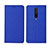 Custodia Portafoglio In stoffa con Supporto L01 per Xiaomi Redmi K30 4G Blu