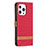 Custodia Portafoglio In stoffa con Supporto per Apple iPhone 14 Pro Rosso