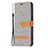 Custodia Portafoglio In stoffa con Supporto per Apple iPhone 15 Grigio