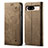 Custodia Portafoglio In stoffa con Supporto per Google Pixel 8 5G Khaki