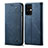 Custodia Portafoglio In stoffa con Supporto per OnePlus Nord CE 3 5G Blu