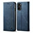 Custodia Portafoglio In stoffa con Supporto per Xiaomi Mi 11X Pro 5G Blu