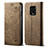 Custodia Portafoglio In stoffa con Supporto per Xiaomi Redmi Note 10 Lite India Khaki