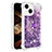 Custodia Silicone Cover Morbida Bling-Bling con Anello Supporto S01 per Apple iPhone 13