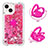 Custodia Silicone Cover Morbida Bling-Bling con Anello Supporto S01 per Apple iPhone 13