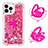 Custodia Silicone Cover Morbida Bling-Bling con Anello Supporto S01 per Apple iPhone 13 Pro