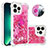 Custodia Silicone Cover Morbida Bling-Bling con Anello Supporto S01 per Apple iPhone 14 Pro