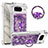 Custodia Silicone Cover Morbida Bling-Bling con Anello Supporto S01 per Google Pixel 8 5G