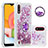 Custodia Silicone Cover Morbida Bling-Bling con Anello Supporto S01 per Samsung Galaxy A01 SM-A015