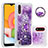 Custodia Silicone Cover Morbida Bling-Bling con Anello Supporto S01 per Samsung Galaxy A01 SM-A015