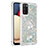 Custodia Silicone Cover Morbida Bling-Bling con Anello Supporto S01 per Samsung Galaxy A03s