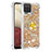 Custodia Silicone Cover Morbida Bling-Bling con Anello Supporto S01 per Samsung Galaxy A12