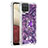 Custodia Silicone Cover Morbida Bling-Bling con Anello Supporto S01 per Samsung Galaxy A12