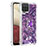 Custodia Silicone Cover Morbida Bling-Bling con Anello Supporto S01 per Samsung Galaxy A12 5G