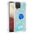 Custodia Silicone Cover Morbida Bling-Bling con Anello Supporto S01 per Samsung Galaxy A12 5G