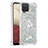 Custodia Silicone Cover Morbida Bling-Bling con Anello Supporto S01 per Samsung Galaxy A12 5G Argento