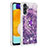 Custodia Silicone Cover Morbida Bling-Bling con Anello Supporto S01 per Samsung Galaxy A13 5G Viola