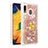 Custodia Silicone Cover Morbida Bling-Bling con Anello Supporto S01 per Samsung Galaxy A20