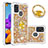 Custodia Silicone Cover Morbida Bling-Bling con Anello Supporto S01 per Samsung Galaxy A21s