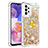 Custodia Silicone Cover Morbida Bling-Bling con Anello Supporto S01 per Samsung Galaxy A23 4G