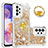 Custodia Silicone Cover Morbida Bling-Bling con Anello Supporto S01 per Samsung Galaxy A23 4G