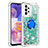 Custodia Silicone Cover Morbida Bling-Bling con Anello Supporto S01 per Samsung Galaxy A23 4G