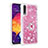 Custodia Silicone Cover Morbida Bling-Bling con Anello Supporto S01 per Samsung Galaxy A30S