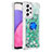 Custodia Silicone Cover Morbida Bling-Bling con Anello Supporto S01 per Samsung Galaxy A33 5G