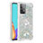 Custodia Silicone Cover Morbida Bling-Bling con Anello Supporto S01 per Samsung Galaxy A52 5G Argento
