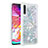 Custodia Silicone Cover Morbida Bling-Bling con Anello Supporto S01 per Samsung Galaxy A70 Argento