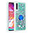 Custodia Silicone Cover Morbida Bling-Bling con Anello Supporto S01 per Samsung Galaxy A70S