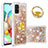 Custodia Silicone Cover Morbida Bling-Bling con Anello Supporto S01 per Samsung Galaxy A71 4G A715