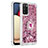 Custodia Silicone Cover Morbida Bling-Bling con Anello Supporto S01 per Samsung Galaxy F02S SM-E025F