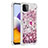 Custodia Silicone Cover Morbida Bling-Bling con Anello Supporto S01 per Samsung Galaxy F42 5G