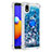 Custodia Silicone Cover Morbida Bling-Bling con Anello Supporto S01 per Samsung Galaxy M01 Core