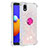 Custodia Silicone Cover Morbida Bling-Bling con Anello Supporto S01 per Samsung Galaxy M01 Core