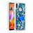 Custodia Silicone Cover Morbida Bling-Bling con Anello Supporto S01 per Samsung Galaxy M11 Blu