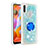 Custodia Silicone Cover Morbida Bling-Bling con Anello Supporto S01 per Samsung Galaxy M11 Cielo Blu