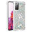 Custodia Silicone Cover Morbida Bling-Bling con Anello Supporto S01 per Samsung Galaxy S20 FE (2022) 5G