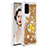 Custodia Silicone Cover Morbida Bling-Bling con Anello Supporto S01 per Samsung Galaxy S20 Oro