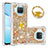 Custodia Silicone Cover Morbida Bling-Bling con Anello Supporto S01 per Xiaomi Mi 10i 5G