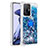 Custodia Silicone Cover Morbida Bling-Bling con Anello Supporto S01 per Xiaomi Mi 11T 5G Blu