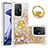 Custodia Silicone Cover Morbida Bling-Bling con Anello Supporto S01 per Xiaomi Mi 11T Pro 5G