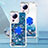 Custodia Silicone Cover Morbida Bling-Bling con Anello Supporto S01 per Xiaomi Mi 13 Lite 5G