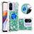 Custodia Silicone Cover Morbida Bling-Bling con Anello Supporto S01 per Xiaomi Poco C55