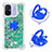 Custodia Silicone Cover Morbida Bling-Bling con Anello Supporto S01 per Xiaomi Poco C55