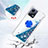 Custodia Silicone Cover Morbida Bling-Bling con Anello Supporto S01 per Xiaomi Poco X5 5G